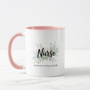 Nurse Grad Nursing School Gift Thank you Two-Tone Mug