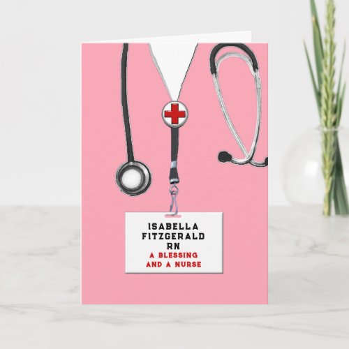 Nurse Grad Nursing School Graduation Card