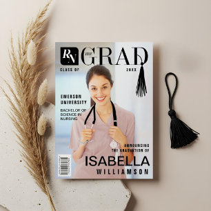 Nurse Graduate Registered Nurse Photo Magazine Announcement