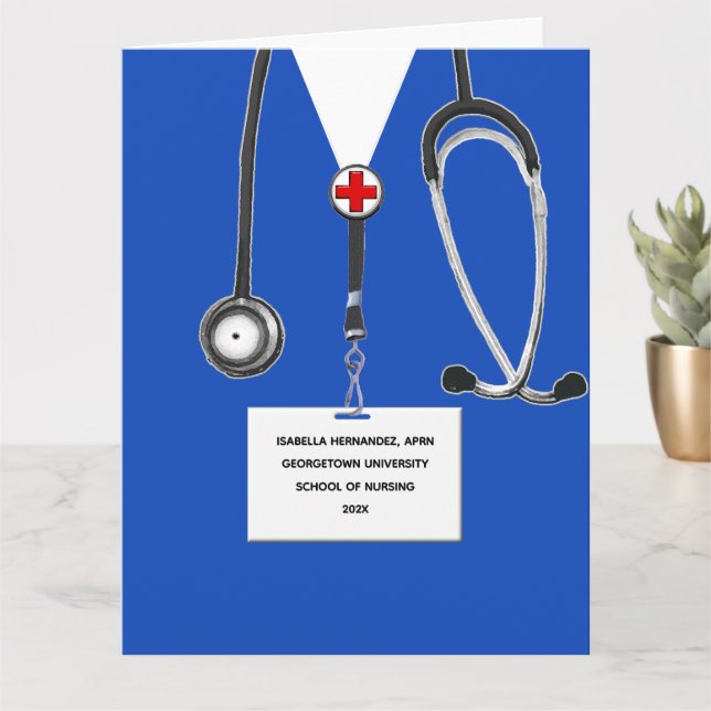 Nurse Graduation 2026 Card (Small Plant)