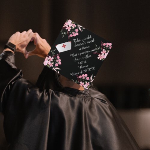 Nurse Graduation 2026  Floral Theme Personalized 