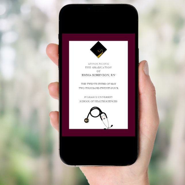 Nurse Graduation Announcement (Front Digital)