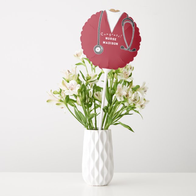 Nurse Graduation Balloon (Vase)