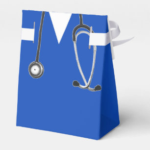 Nurse graduation blue favor box