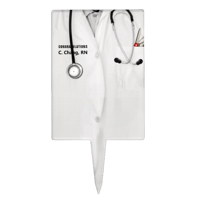 Nurse Graduation Cake Topper (Front)