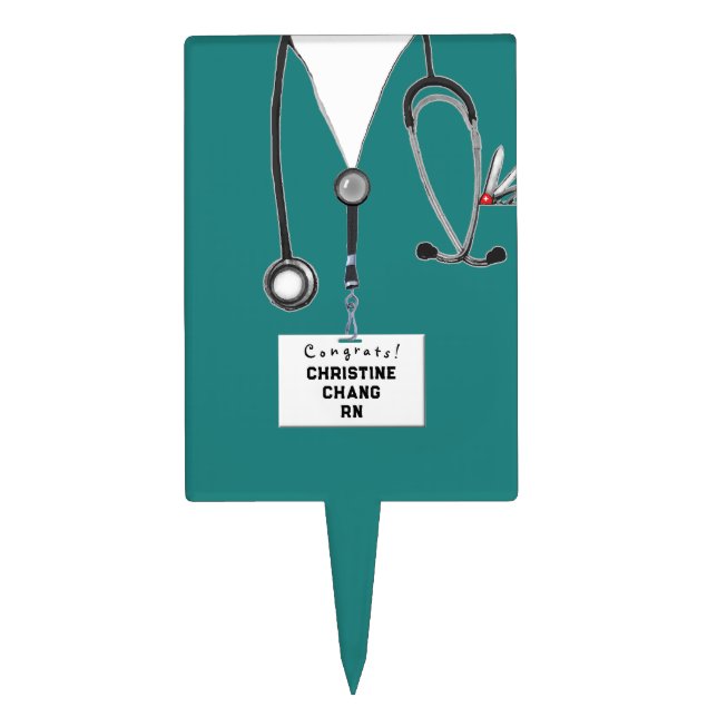 Nurse Graduation Cake Topper (Front)
