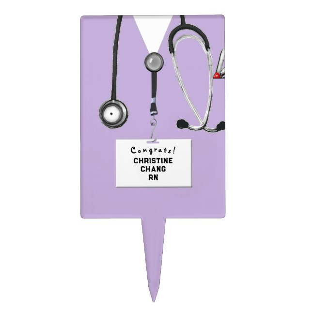 Nurse Graduation Cake Topper (Front)