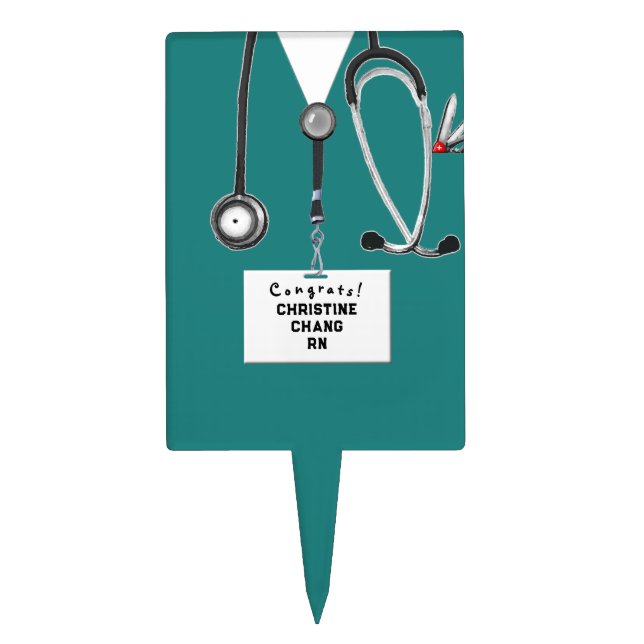 Nurse Graduation Cake Topper (Front)