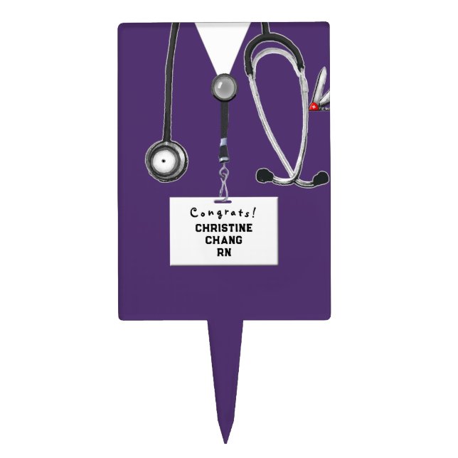 Nurse Graduation Cake Topper (Front)