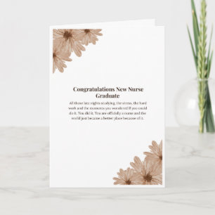 Nurse Graduation Card — Congratulations New Nurse