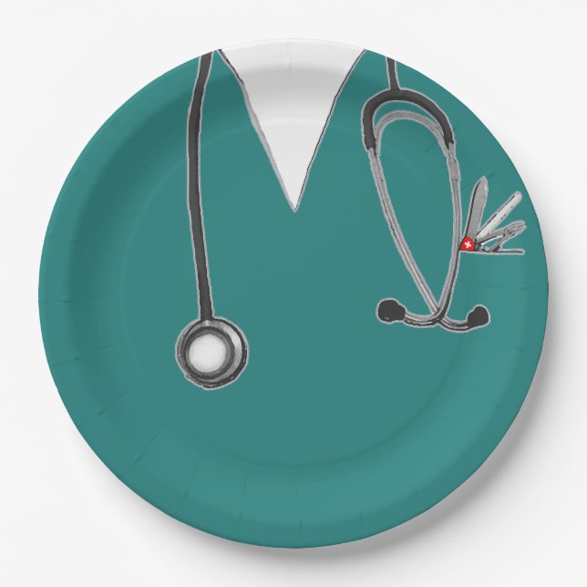 Nurse Graduation Celebration Paper Plates (Front)