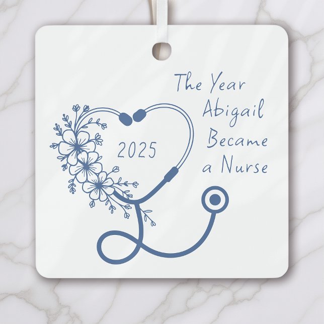 Nurse Graduation Class of 2025 Metal Ornament (Creator Uploaded)