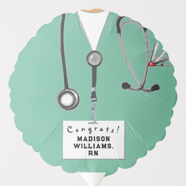 Nurse Graduation Congrats Balloon (Front)