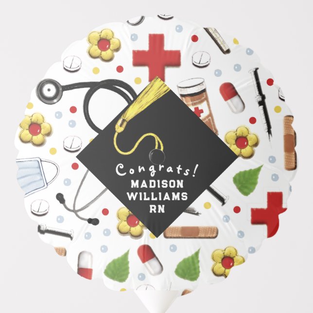 Nurse Graduation Congrats Balloon (Front)