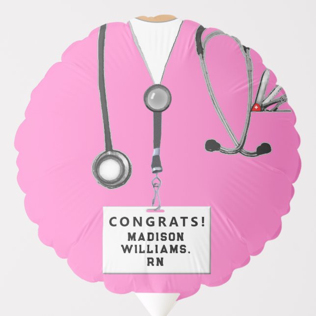 Nurse Graduation Congrats Balloon (Front)