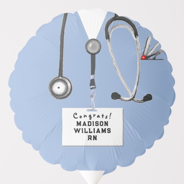 Nurse Graduation Congrats Balloon (Front)