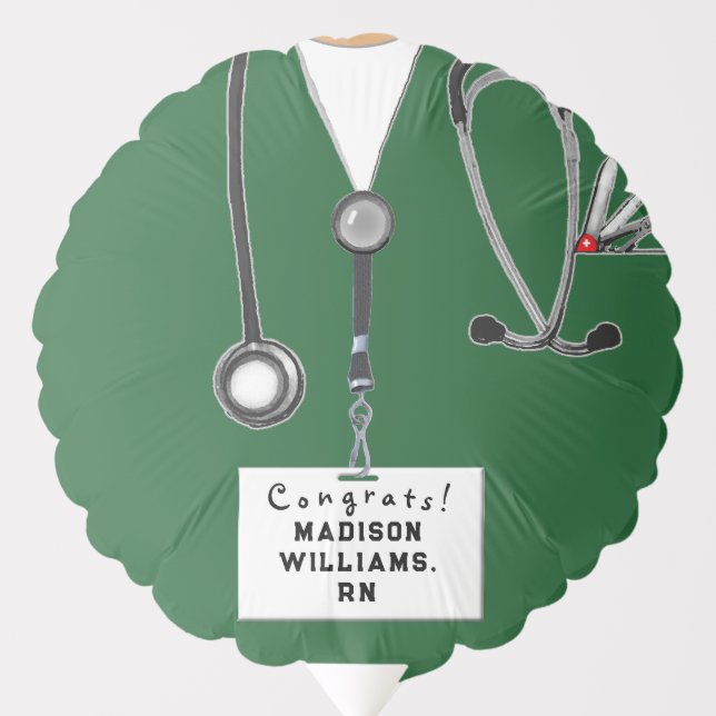 Nurse Graduation Congrats Balloon (Front)