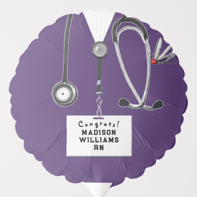 Nurse Graduation Congrats Balloon (Front)