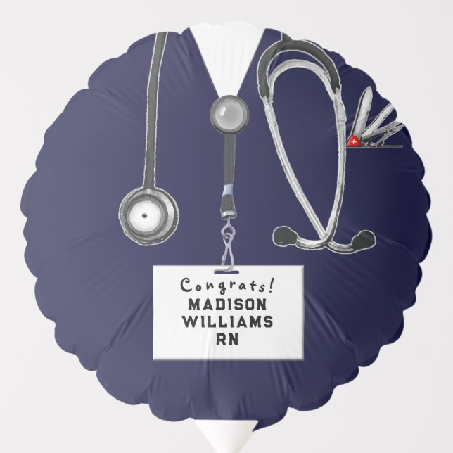 Nurse Graduation Congrats Balloon (Front)