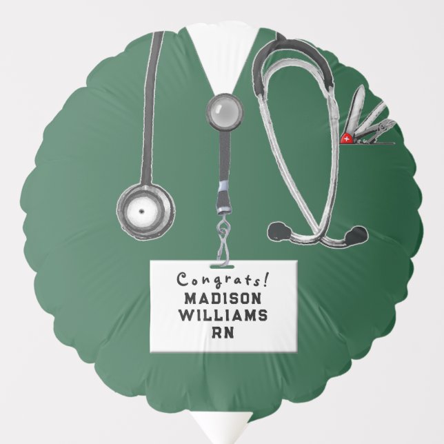 Nurse Graduation Congrats Balloon (Front)