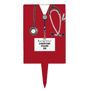 Nurse Graduation Congrats Cake Topper
