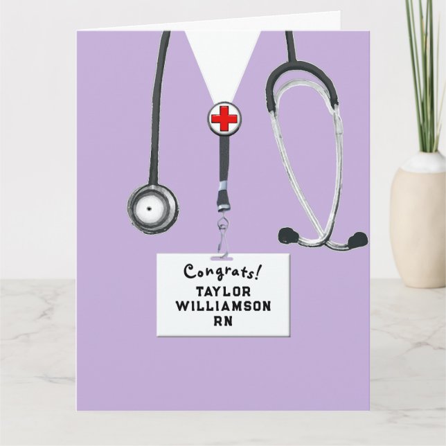 Nurse Graduation Congrats Card (Front)