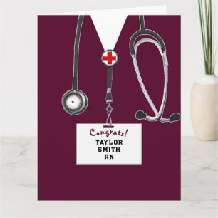 Nurse Graduation Congrats Card