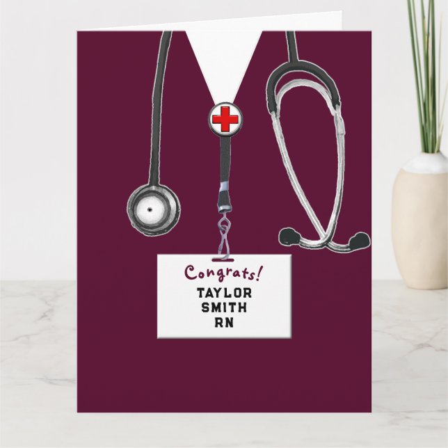 Nurse Graduation Congrats Card (Front)