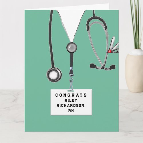 Nurse Graduation Congrats Card