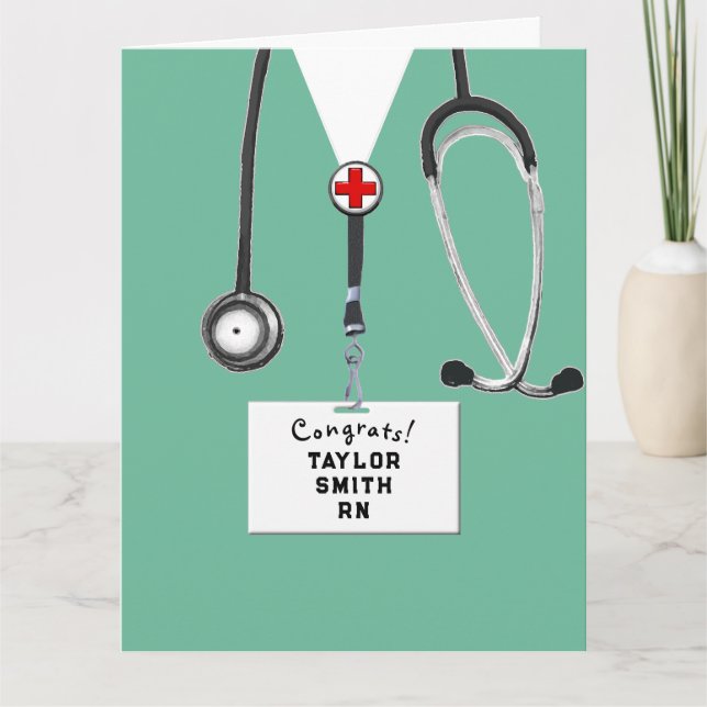 Nurse Graduation Congrats Card (Front)