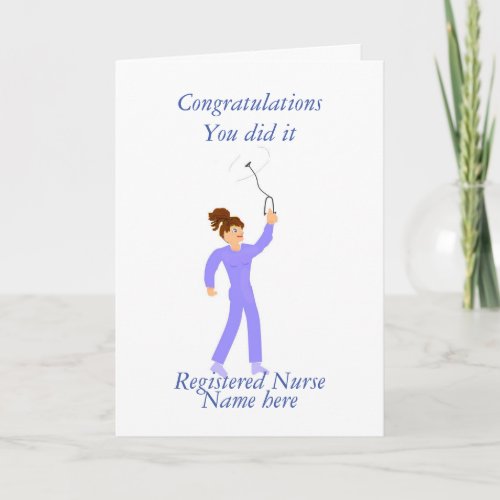 Nurse graduation congratulation card