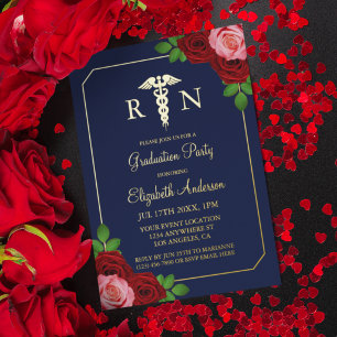 Nurse Graduation Foil Invitation