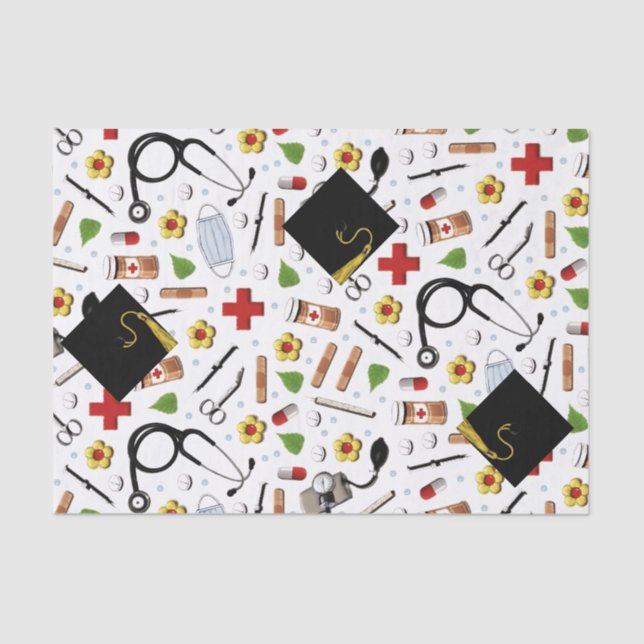 Nurse Graduation Gift Tissue Paper (Front)
