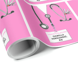 Nurse Graduation Gift Wrapping Paper