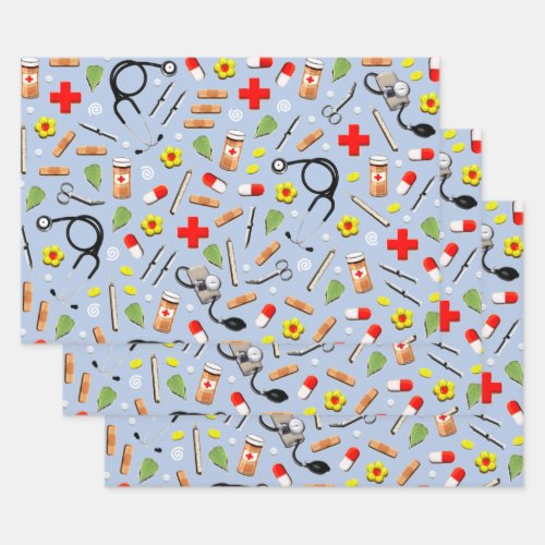 Nurse Graduation Gifts Wrapping Paper Sheets