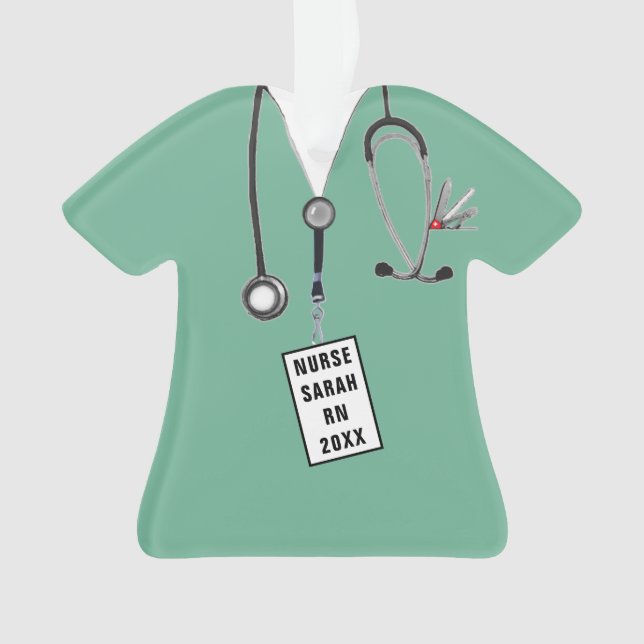 Nurse Graduation Keepsake Ornament (Front)