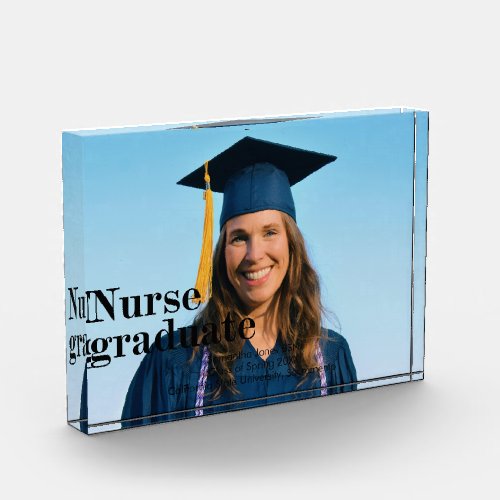 nurse graduation keepsake photo block