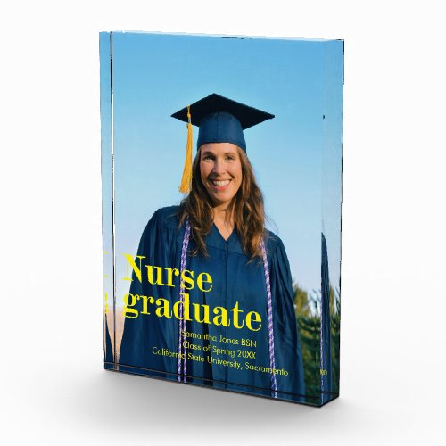 nurse graduation keepsake photo block