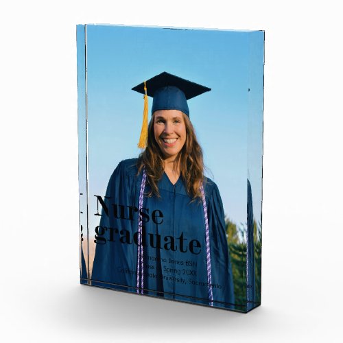 nurse graduation keepsake photo block