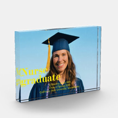 nurse graduation keepsake photo block