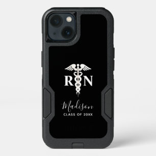 Nurse Graduation Medical Black Personalized iPhone 13 Case