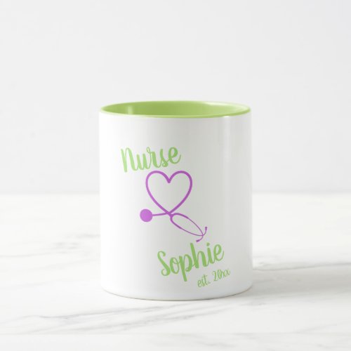 Nurse Graduation Mug Gift Personalized Add Name