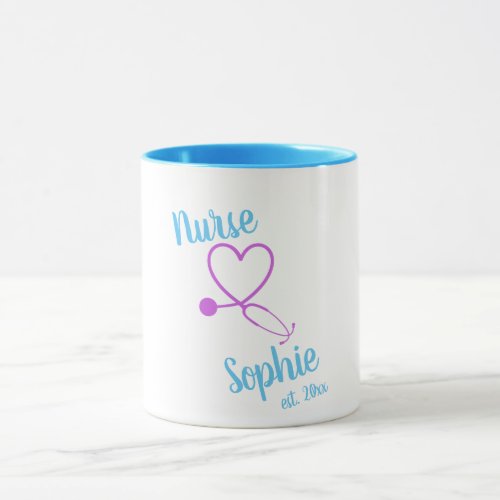 Nurse Graduation Mug Gift Personalized Add Name