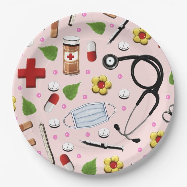 Nurse Graduation Paper Plates (Front)