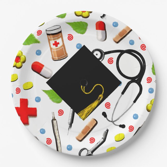 Nurse Graduation Paper Plates (Front)