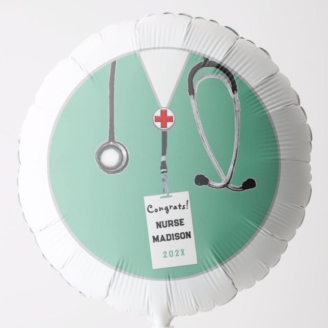 Nurse Graduation Party Balloon (Front)