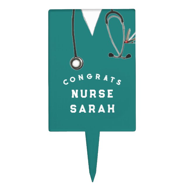 Nurse Graduation Party Cake Topper (Front)
