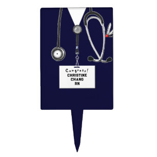Nurse Graduation Party Cake Topper