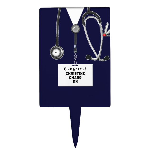 Nurse Graduation Party Cake Topper (Front)