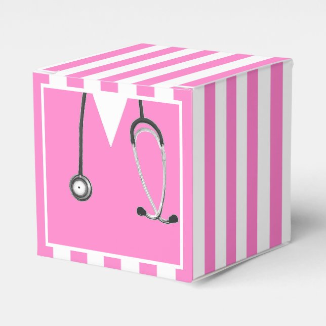 Nurse Graduation Party Favor Box (Front Side)